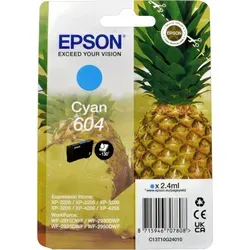 Epson Tinte C13T10G24010 604 cyan - Original Tintenpatrone (2,4 ml), brillante Druckergebnisse für XP-2200, 2205, 3200, 3205