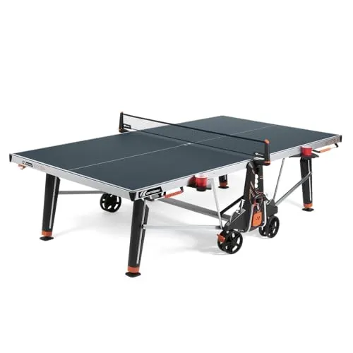 Cornilleau 600X - Wetterfeste Outdoor Tischtennisplatte - Hochwertige Tischtennisplatte mit 7 mm Melaminharzplatte für Turnierqualität, klappbar und robust, ideal für den Außenbereich.
