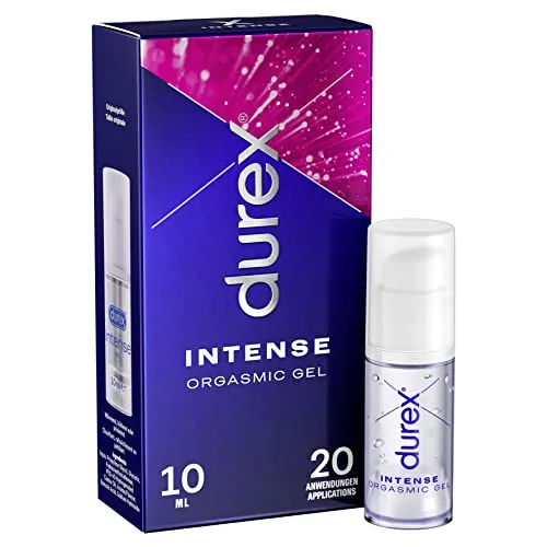 Durex Intense Orgasmic Gel – 10 ml - Potenzmittel für gesteigerte klitorale Empfindsamkeit mit wärmenden, kühlenden und prickelnden Effekten für intensives Vergnügen.
