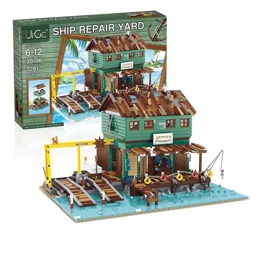 URGE 30106 | Schiffswerft Shipyard Klemmbausteine Bauset 3281 Teile NEU & OVP