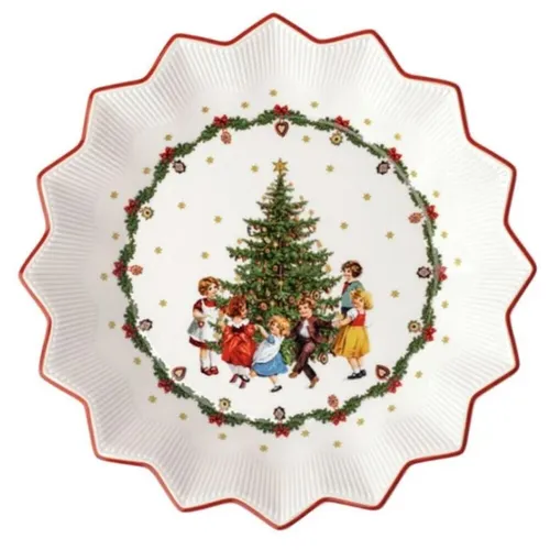 Villeroy & Boch Toys Fantasy Schale groß - Bunte Porzellanschale (24 x 4,5 cm) mit kindlichen Motiven, perfekt zur festlichen Tischdekoration in der Weihnachtszeit.