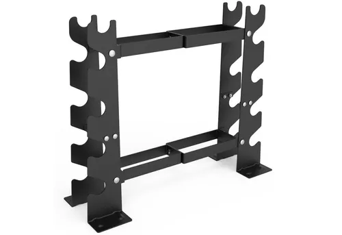 VOWVIT 2-Ebenen-Hantelständer mit 10 Fächern