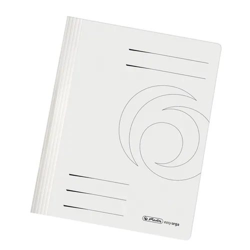 herlitz Schnellhefter DIN A4 Stabiler Manila-Karton weiß 300003003