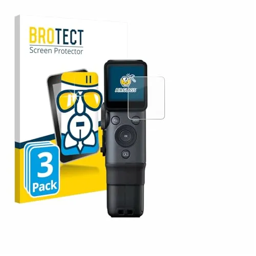 BROTECT 3 Stück Schutzglas für Fujifilm Instax Mini Evo Cinema Schutzfolie Panzer Folie Glas[Extrem Kratzfest, Anti-Fingerprint, Ultra-Transparent]