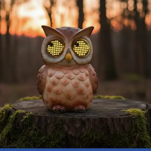 Maximex Solar Gartenfigur Eule Mod. Blinky Eyes mit LED Augen