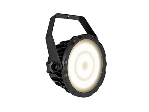 FUTURELIGHT PRO Slim Strobe SMD 840 WW - Disco-Lichter mit warmweißen LEDs und 16 separat ansteuerbaren Ringen für beeindruckende Lichtshows. Ideal für Clubs, Bühnen und Konzerte mit flimmerfreiem Betrieb und 27 integrierten Showprogrammen.