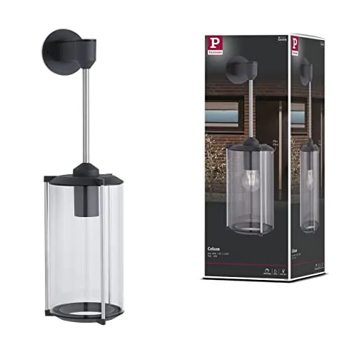 Paulmann 94281 Outdoor Wandleuchte Klassik rund - Lampen - Spritzwassergeschützte Außenbeleuchtung mit IP44 für attraktive Lichtakzente an Außenwänden, direkt anschlussfähig ohne Transformator.
