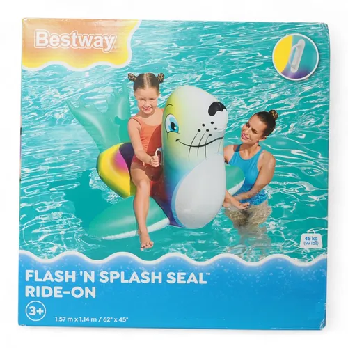 Bestway Aufblasbare Robbe - Aufblastier Luftmatratze Reittier Schwimmtier Kinder