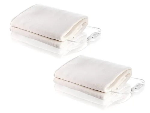 Tristar Wärmeunterbett 2er SET, elektrische Heizdecken 90/100x200 cm - Genießen Sie kuschelige Wärme in Ihrem Bett! Die waschbaren Heizdecken im praktischen 2er SET bieten eine individuelle Temperaturregelung und sind aus softem Fleece gefertigt. Perfekt für erholsamen Schlaf.