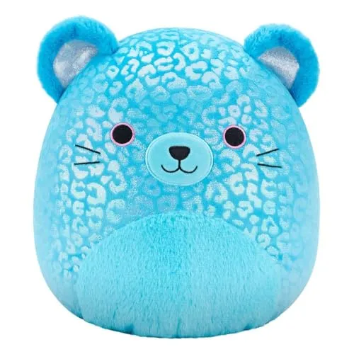 Squishmallows SQCR07674 - Sarge der Blaue Jaguar 30 cm, offizielles Jazwares Plüsch, superweiches Kuscheltier