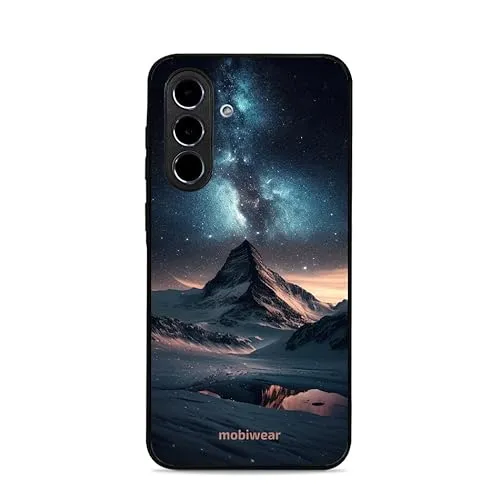 MOBIWEAR Glossy Handyhülle für Samsung A56 5G – Motiv G006G – Ultra Slim Hybrid Case – Glänzende Hardcase Rückseite – Flexible TPU Seiten – Kratzfest Stoßfest – Erhöhte Kanten