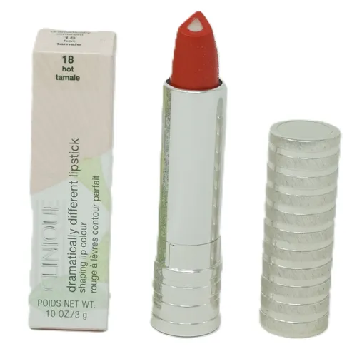 Clinique Dramatically Different Lippenstift 18 Hot Tamale - Hochpigmentierter Lippenstift in der Farbe Hot Tamale, sorgt für intensive Farbkraft und langanhaltenden Tragekomfort. Ideal für ein strahlendes Lippen-Make-up.