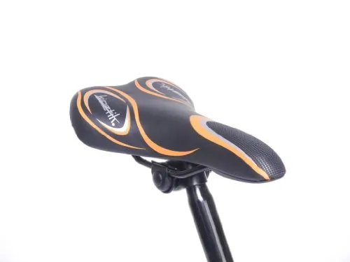 Fahrrad Sattel Wittkop KINETIK Limited MTB Trekking Race mit Kloben Saddle (schwarz / orange)