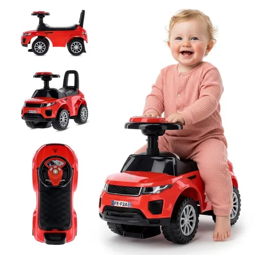 Rutscher Rutschauto Rutscherfahrzeug rot - Spaß für kleine Entdecker - Kinderfahrzeug für 1-2 Jahre, fördert die motorischen Fähigkeiten und sorgt für aufregenden Fahrspaß.