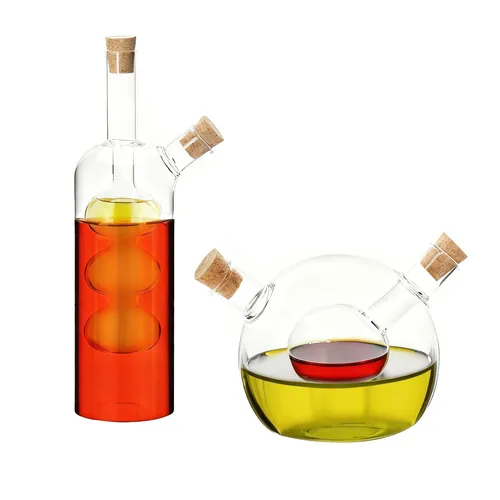 Essig Öl Flasche Essig und Ölflaschen Set Öl Essig Spender Öl Dosierer 2er Set