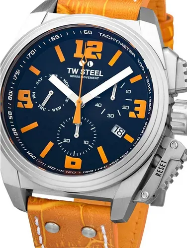 TW Steel TW1112 Canteen Herrenuhr Chronograph 46mm - Chronograph mit 10ATM Wasserdichtigkeit, sportlichem Design und Saphirglas – ideal für Abenteuer und den täglichen Gebrauch.