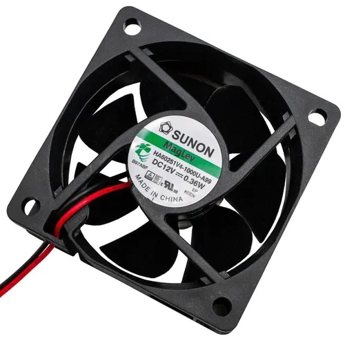 Lüfter 12V DC 0,24W 60x60x25mm 23,4m³/h 2500U/Min 23,4m³/h Sunon HA60251V41000UA