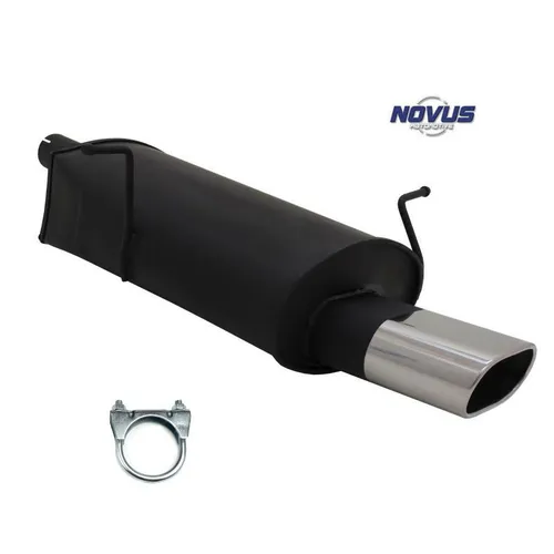 Novus Sportauspuff für BMW E46 135x75mm - Schalldämpfer mit sportlichem Design und verbesserter Leistung für ein optimales Fahrerlebnis.