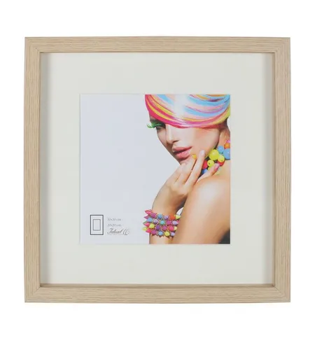 IDEAL TREND Bilderrahmen 3D Objektrahmen Holz Bilderrahmen quadratisch Wanddeko Collage Poster