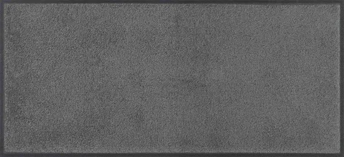 wash+dry by Kleen-Tex Fußmatte Original Uni - Schmutzfangteppich grau 35x75 cm - Rutschhemmende Fußmatte, ideal für Eingangsbereiche, pflegeleicht und waschbar bei 30°C, sorgt für einen sauberen und sicheren Boden.