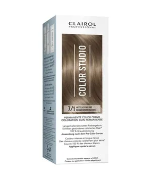 Clairol Color Studio Permanente Color Creme Haarfarbe 1 Stk Mittelaschblond 7/1