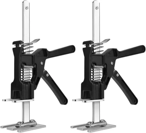 Stück Arm Handwerkzeugheber - Arbeitssparende Heber - Arbeitssparender Arm bis zu 200KG - Höhenregler für Fliesen,Holzplatten,Türen,Fenster und Schränke(Schwarz) 2