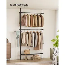 SONGMICS Kleiderständer Schwarz von SONGMICS