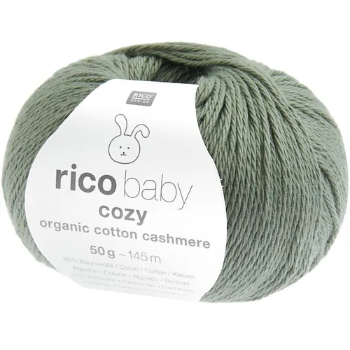 Wolle Kreativ! Rico - Baby Cozy Organic Cotton Cashmere Fb. 12 efeu 50 g