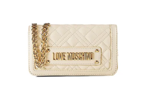 Love Moschino Quilted Umhängetasche 18 cm beige TAS057601 - Elegante Love Moschino Umhängetasche aus robustem Polyurethan, ideal für jeden Anlass. Mit Magnetverschluss und zusätzlichem Reißverschlussfach für sicheren Stauraum. Der abnehmbare Trageriemen sorgt für vielseitige Tragemöglichkeiten.