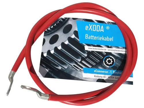 eXODA 50 mm² M10 Batteriekabel, Rot (100 cm) von eXODA