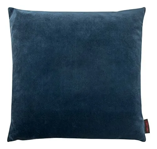 MAGMA Samt Uni Kissenbezug 50x50 cm - Petrol,- samtig weich kuscheliger Stoff, rechteckiger Kissenbezug, für Wohnzimmer, Schlafzimmer, Büro und Gästezimmer Waschbar