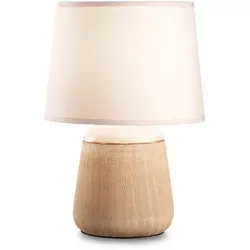 Ideal Lux Keramik-Tischleuchte KALÌ-2, RUND - Elegante Tischleuchte in Terracotta-Rosé, ideal für stimmungsvolle Innenräume. Diese stilvolle Leuchte mit E14 Sockel bringt Wärme und Charme in Ihr Zuhause.