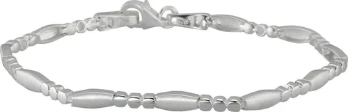 SilberDream 925 Sterling Silberarmband SDA4901JX für Damen - Elegantes 19cm Armband aus 925er Sterling Silber mit glänzenden und mattierten Gliedern. Der sichere Karabinerverschluss sorgt für einen komfortablen Sitz. Teil der trendigen SilberDream Kollektion.