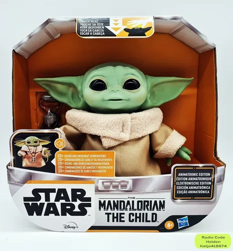 Hasbro F1119 Star Wars Mandalorian The Child Baby Yoda Grogu Soundeffekte 25 cm