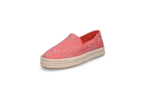 TOMS Damen Espadrilles - Carolina 10021871 - Flame Botanical Eyelet, Größe:38 EU - Espadrilles für Damen, mit einzigartigem Flame Botanical Eyelet Design für einen frischen, sommerlichen Look.