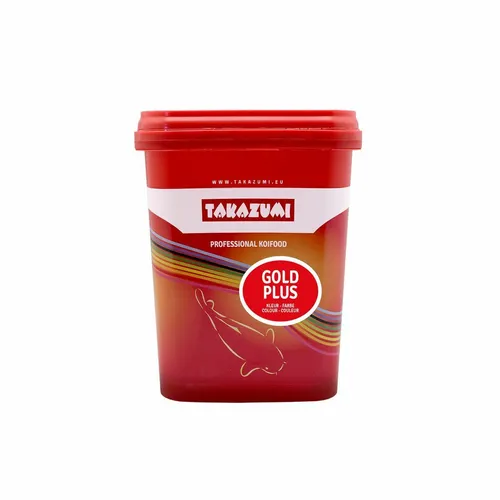 Takazumi Koi-Futter 1,0 KG Gold Plus - Ganzjahres Futter ab 5°C (13 EUR/Kg)