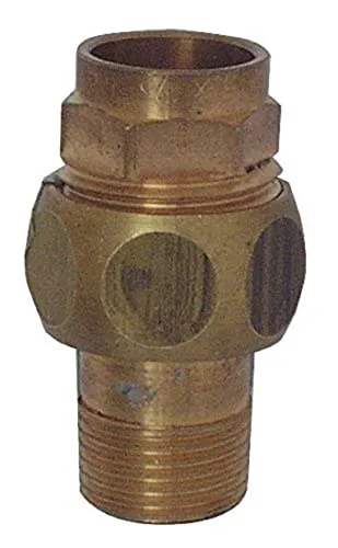 Cornat Löt-Verschraubung, 1 Außengewinde, 1 Muffe, konisch dichtend, A 22 mm, B 3/4Zoll , 1 Stück, rotguss, T5341G2234