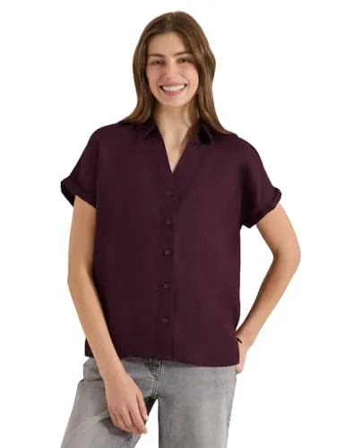Cecil Damen Dropped Shoulder Bluse aus Leinen von CECIL