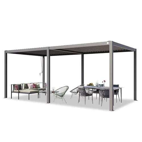 Produktbild PRIMEYARD Pergola 3x6 m mit Lamellendach