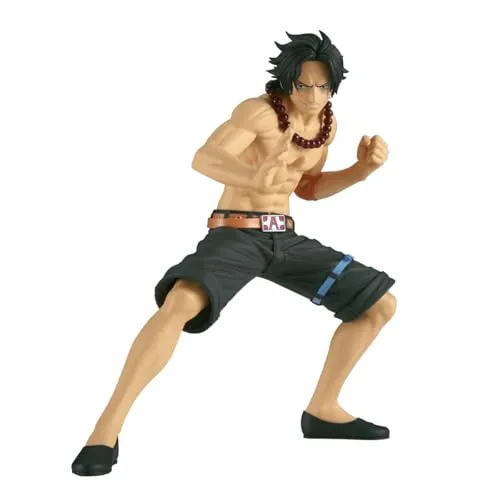 Banpresto One Piece Portogas D Ace Figur - Action- & Spielfiguren, detaillierte PVC-Figur von Ace mit einer Höhe von 14 cm, ideal für Sammler und Fans der One Piece-Serie.