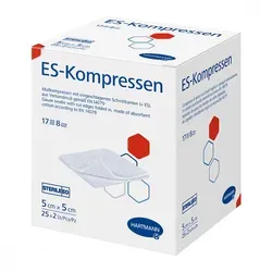 Es-kompressen steril 5x5 cm 8fach von Hartmann
