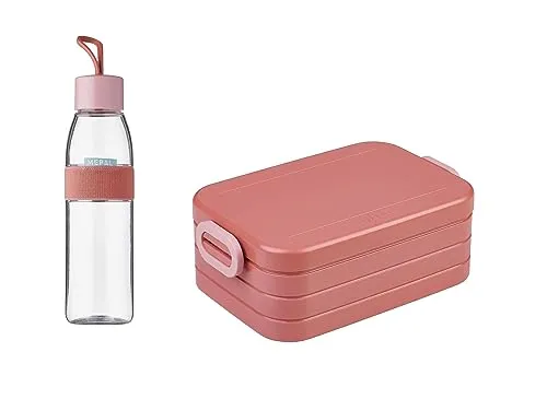 Mepal Take a Break midi + Trinkflasche Ellipse 500 ml – Vivid Mauve