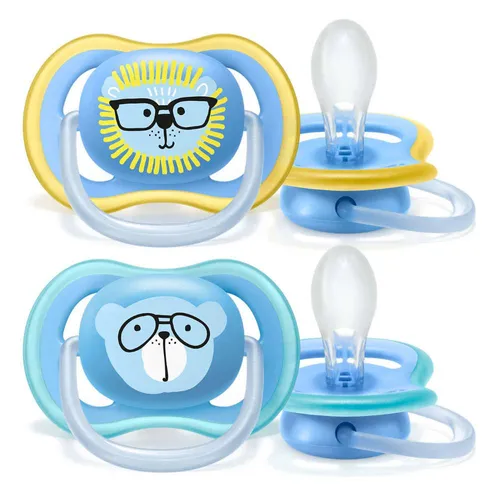 PHILIPS Avent Ultra Air Schnuller 18+ Monate, Löwe/ Bär