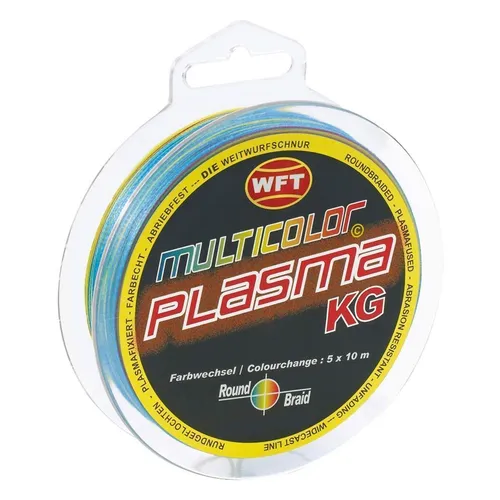 WFT Plasma Multicolor Lazer Skin 0,18mm / 22kg / 300m Geflochtene Schnur