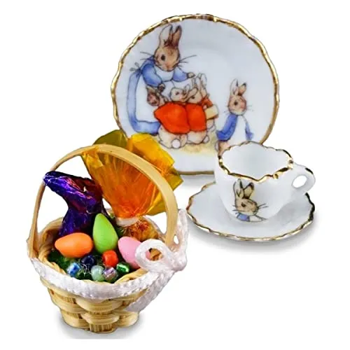 Reutter Porzellan - 001.321/5 - Ostern, Miniatur Tier Figurine, weiß, Pastell, Glossy Finish