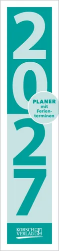 Produktbild Streifenplaner Compact Türkis 2027 Verlag Korsch