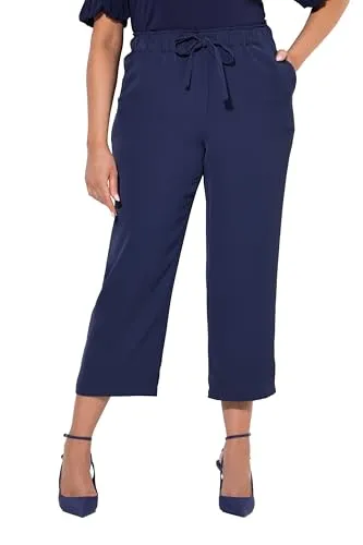 Ulla Popken Schlupfhose 7/8-Hose mit Bügelfalten - Modische 7/8-Hose mit elastischem Bund für optimalen Tragekomfort. Ideal für jeden Anlass und vielseitig kombinierbar.