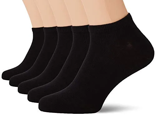 Nur Der 5er Pack Sneaker Classic Socken aus atmungsaktiver Baumwolle Herren, schwarz, 39-42