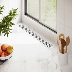 MS Beschläge Aluminium Lüftungsgitter Weiß RAL9016 1200mm - Abzüge, Gitter & Belüftungen - pulverbeschichtet, ideal für die Türlüftung und Heizungsabdeckung, in 10 verschiedenen Längen erhältlich.