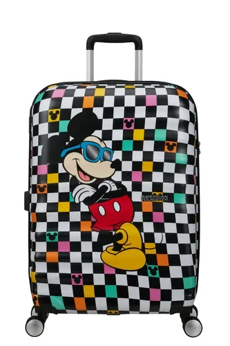 American Tourister Wavebreaker Disney FL - Spinner M, 67 cm, 64 L, Mehrfarbig (Mickey Check)